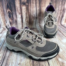 LL Bean TRAIL MODEL 4 Womens Size 10 Brown Purple Suede Ventilated Hikin... - £29.87 GBP