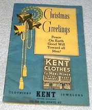 Christmas Greetings Kent Clothiers Jewelers Catalog 1949 Chicago - $8.00