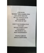 KELLY CLARKSON- ORIGINAL NOT A COPY ST. LOUIS CONCERT USED SETLIST - $75.00