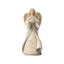 Angel Night Light 9&quot; High With LED Lighted Orb Sentiment Lullaby Collectible  - £38.69 GBP