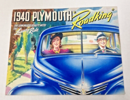 1940 Plymouth Roadking Luxury Ride Original Color Brochure 14 pages - €19,07 EUR