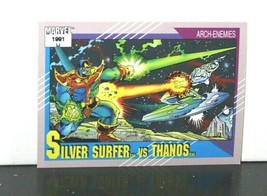 1991 Impel Marvel Universe Series Silver Surfer Vs Thanos #113 - £6.23 GBP