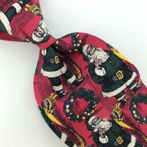 Ferrell Reed Limited Edition Red Santa Christmas Silk Classic Tie XO-405 Nwt - £23.79 GBP