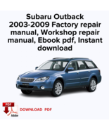 Subaru Outback
2003,2004,2005,2006,2007,2008,2009 Factory repair manual,... - $24.28 CAD