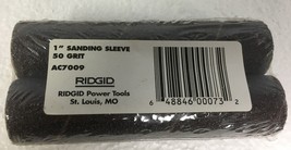 Ridgid 2-Pack 1&#39;&#39; Coarse Sanding Sleeves 50 Grit AC7009 - £2.48 GBP