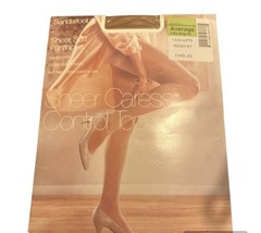 VTG Worthington Sheer Caress Control Top Little Beig Pantyhose Average - $47.11 MXN