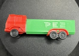Vintage Pez Semi Truck Dispenser Made In Slovenia No Feet Red Cab FREE S... - $9.85