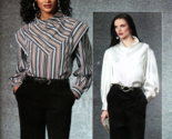 Vogue V1726 Misses 16 to 24 Cowl Neck Blouse Top Uncut Sewing Pattern - $23.14