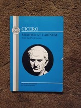 Murder At Larinum By Cicero From The Pro Cluentio 1996 Selected &amp; Edited... - $11.88