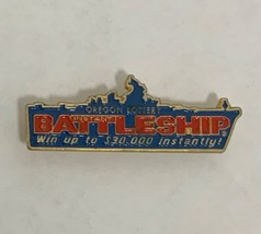 Oregon Lottery Battleship 1.5 Inch Wide Enamel Pin Hasbro 1997 - $9.89