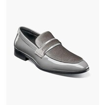 Stacy Adams Spratley Moc Toe Saddle Slip On Dress Shoes Gray 25686-020 image 12
