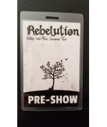 REBELUTION - ORIGINAL 2016 FALLING INTO PLACE TOUR LAMINATE BACKSTAGE PASS - $41.00