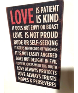 New Large Sign - LOVE IS - $43.91 CAD