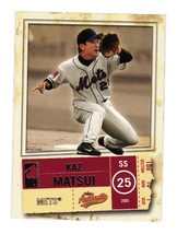 2005 Fleer Authentix #25 Kazuo Matsui New York Mets - £1.26 GBP
