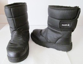 Kamik Boots Lunar Black Insulated Faux Shearling Lined Winter Snow Women... - £34.38 GBP