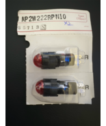 1PCS AP2M222-RIDEC Miniature Pilot Light LED Red Dome Shape 24V DC ±10 12mm - €7,49 EUR