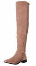 M4D3 Women&#39;s Olympia Taupe Cow Suede/Stretch Knee High Boots - £19.57 GBP