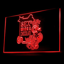 180034B sex wine chocolate shop adv. fantastic Nightlife Exhibit LED Light Sign - $21.99