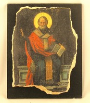 Icon Orthodox Saint Nicholas (Santa Claus)- Myra - RARE Small Replica #2... - $689.14 MXN