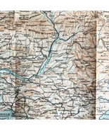 Map Marseille Golfe Du Lion Southern France Rare 1914 Lithograph WW1 Era... - €52,29 EUR