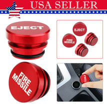 2x Universal Fire Missile Eject Button Car Cigarette Lighter Cover Acces... - £15.71 GBP
