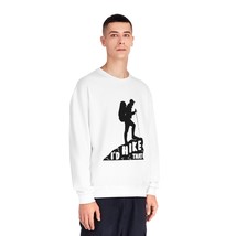 Unisex NuBlend® Black &#39;I&#39;d Hike That&#39; Hiker Silhouette Sweatshirt - £29.81 GBP+