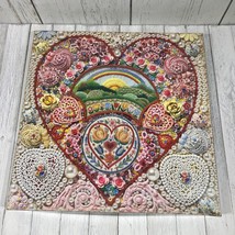 Vintage1981 Springbok Square Puzzle Love Is The Heart In Blossom Mosaic 500+pcs - £27.90 GBP