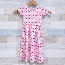 Dot Dot Smile Jersey Knit Maxi Dress Pink White Cap Sleeve Toddler Girl ... - £7.65 GBP