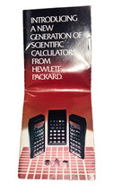 New Generation Scientific Calculators Hewlett Packard Promotional Brochu... - $35.79