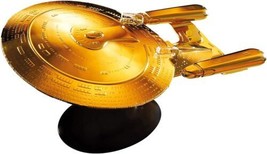 Star Trek Starships Collection U.S.S. Enterprise NCC-1701-D 18K Gold Pla... - £233.82 GBP