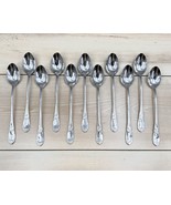 (11) Reed &amp; Barton LA BELLA Stainless Iced Tea Spoons 18/10 Glossy Flatware - $43.46 CAD