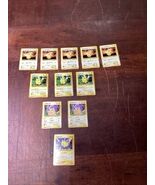 Lot Of 11 Japanese Pocket Monsters Pokémon Pikachu Lightning Trading Cards  - $454.36 MXN