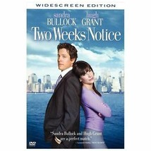 Two Weeks Notice (DVD, 2003, Widescreen) Hugh Grant Sandra Bullock Marc Lawrence - £4.28 GBP