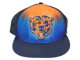 Chicago Bears Painted Mesh Adjustable Snapback Hat Cap - Autographed - £10.33 GBP