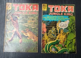 TOKA JUNGLE KING LOT - #1 and #5 - DELL COMICS  TWO ISSUE COMIC LOT - $419.98 MXN