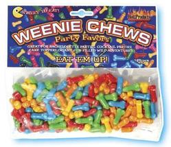 Weenie chews penis candy 125pcs - £21.96 GBP