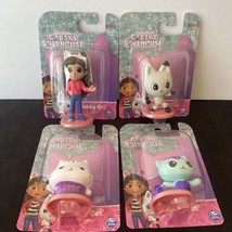 Gabby&#39;s Dollhouse Figures  Set of 4 Netflix Mini Figures Cat Paws Gabby Mercat’ - £14.06 GBP