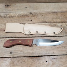 SANTA FE HUNTING KNIFE TRIPLEX STAINLESS STEEL FIXED BLADE W/ NEW SHEATH... - £22.66 GBP