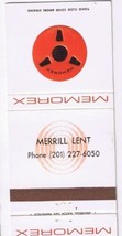 Matchbook Cover Santa Clara CA Memorex Merrill Lent - $0.98