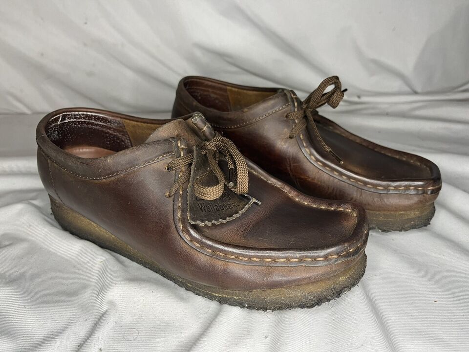 Clarks Womens Original Wallabee Brown 38257 Leather Flat Loafers Shoes S... - $16.00