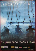 2006 Original Promo Poster Apocalyptica Tasmajdan Belgrade Serbia Concert - £30.73 GBP