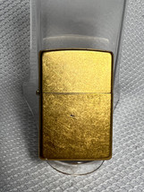 2004 Brushed Brass Zippo Refillable Cigarette Pipe Lighter Smoking Accessory - $39.95