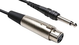 Hosa PXF-105 XLR3F to 1/4&quot; TS Unbalanced Interconnect Cable, 5 Feet - £10.14 GBP