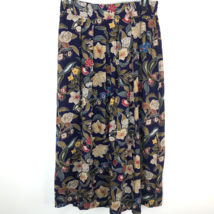 VTG Norton McNaughton Midi Skirt Floral Pleated Peasant Country Size 12 Pull-On - £12.26 GBP