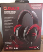 New HyperX Cloud II Wired Gaming Headset Works W/ PC PS5 PS4 Xbox Series X Red - $47.49