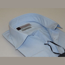 Men Franco Gilberto Shirt Twill Cotton Blend Spread Collar Turkey 5566-418 blue image 4