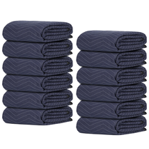 12 Heavy Duty Moving Packing Blankets Ultra Thick Pro 72&quot; x 80&quot; Furnitur... - $87.59
