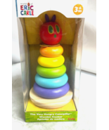 RARE Vtg 2011 Very Hungry Caterpillar Wooden Stacking Stacker 7&quot; Eric Ca... - $53.72 CAD