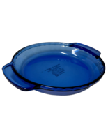 Anchor Hocking Deep Pie Plate Ovenware 9 Inch Vintage Cobalt Blue #1075 ... - £10.58 GBP