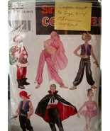 Pattern 9803 sz 2-12 except Cape Child&#39;s Various Costumes (used) - $6.99